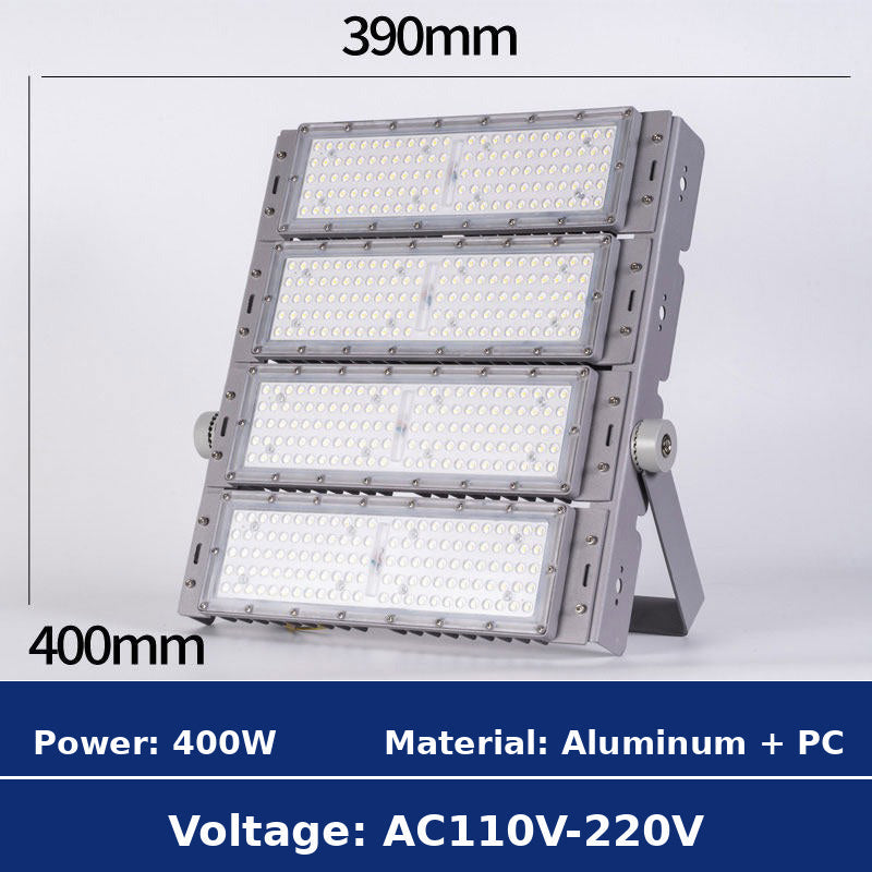 400W Modular LED Flood Light 390x400mm AC110V-220V Specification