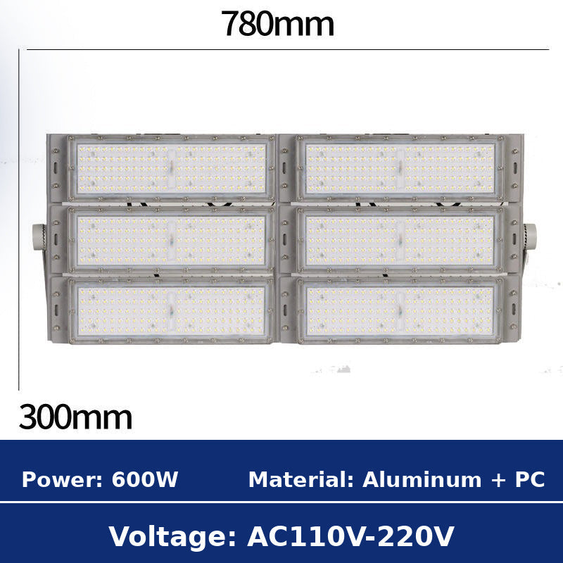 600W Modular LED Flood Light 780x300mm AC110V-220V Specification