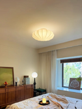 Silk lampshade pendant light white Ceiling Light Fixtures