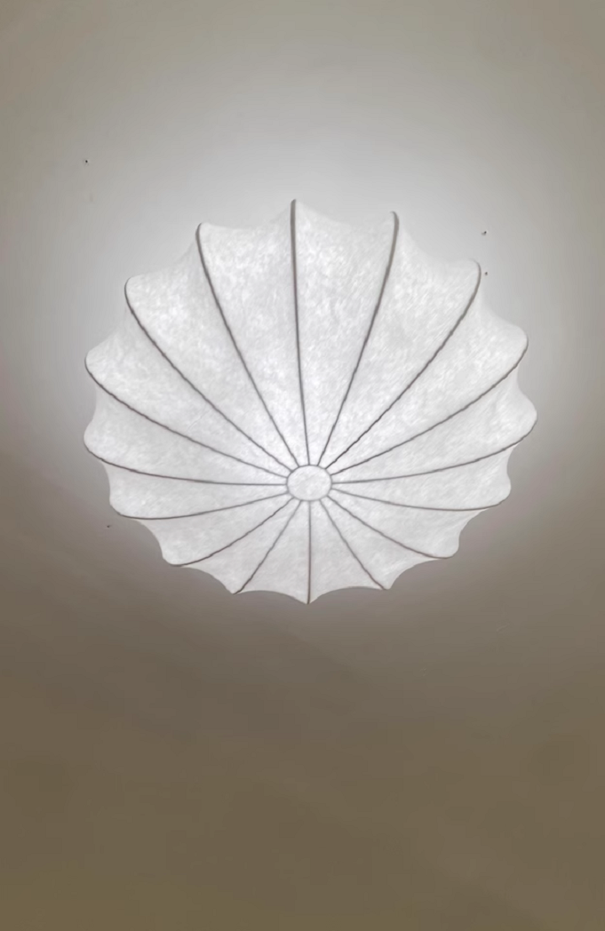 Silk lampshade pendant light white Ceiling Light Fixtures