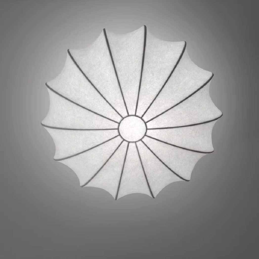 Silk lampshade pendant light white Ceiling Light Fixtures