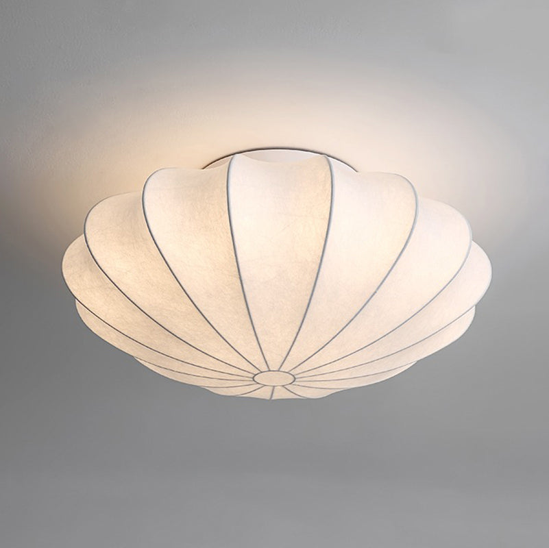 Silk lampshade pendant light white Ceiling Light Fixtures