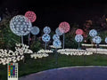 مصباح الهندباء LED في الهواء الطلق مقاوم للماء IP65 مصباح الألياف البصرية مصباح ديكور الحديقة ارتفاع: 3 م (9.84 قدم) 
