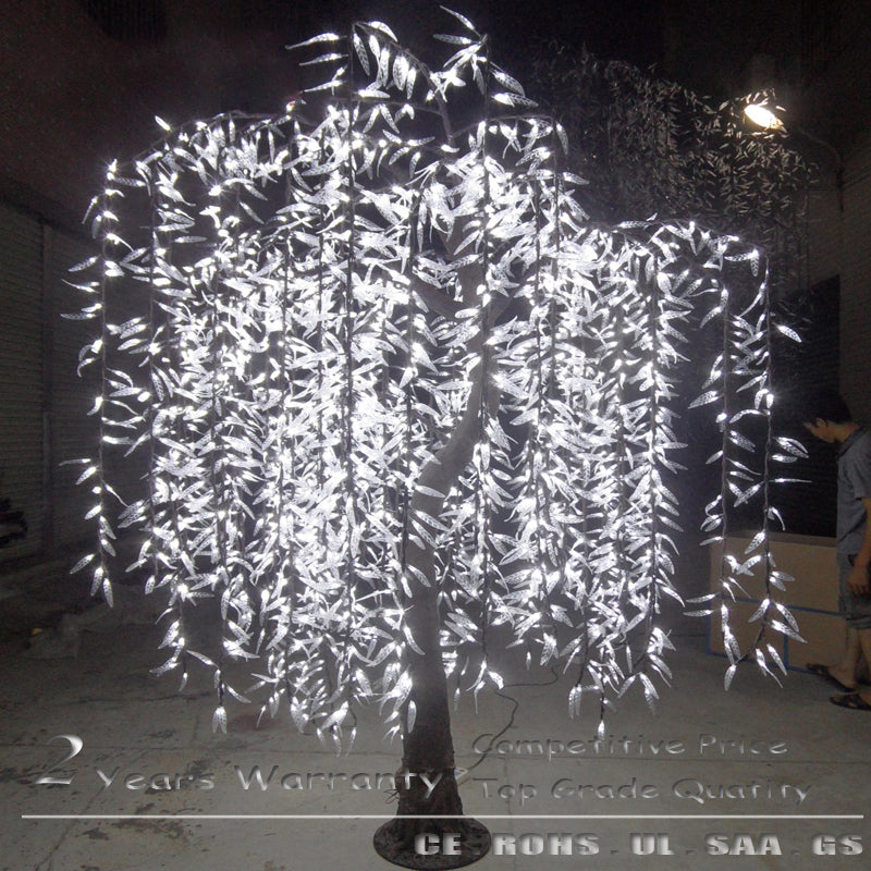 LED high simulation weeping willow tree light,Height: 2.5m(8.2ft)