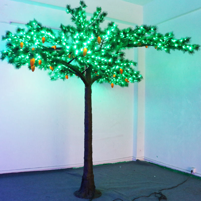 Christmas fir LED artificial tree lamp pine tree with green leaves LED illuminating tree Height:4m(13ft)