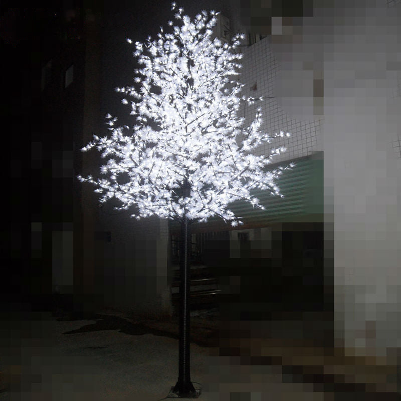 Tree Light Sensor LED artificial Tree lights Simulated maple Tree erect Outdoor lighted ...