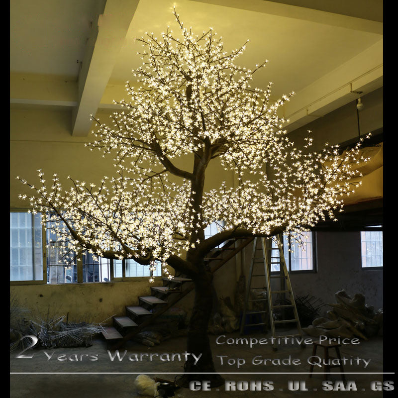 Pink LED Blossom Tree Lamp – ideal for commercial decoration projects, for hotel or restaurant entrance by gtreelights.com