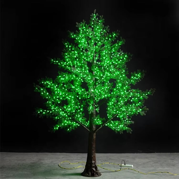 3m green LED high simulation pine tree light for indoor and outdoor decoration