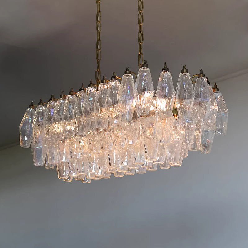 Murano French Vintage Glass Dining Room Light Chandelier