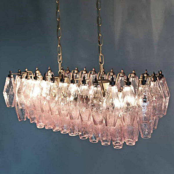 Murano French Vintage Glass Dining Room Light Chandelier