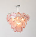 Glass Chandelier pink