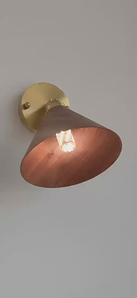 LED wall lamp copper material room decoration lamp
