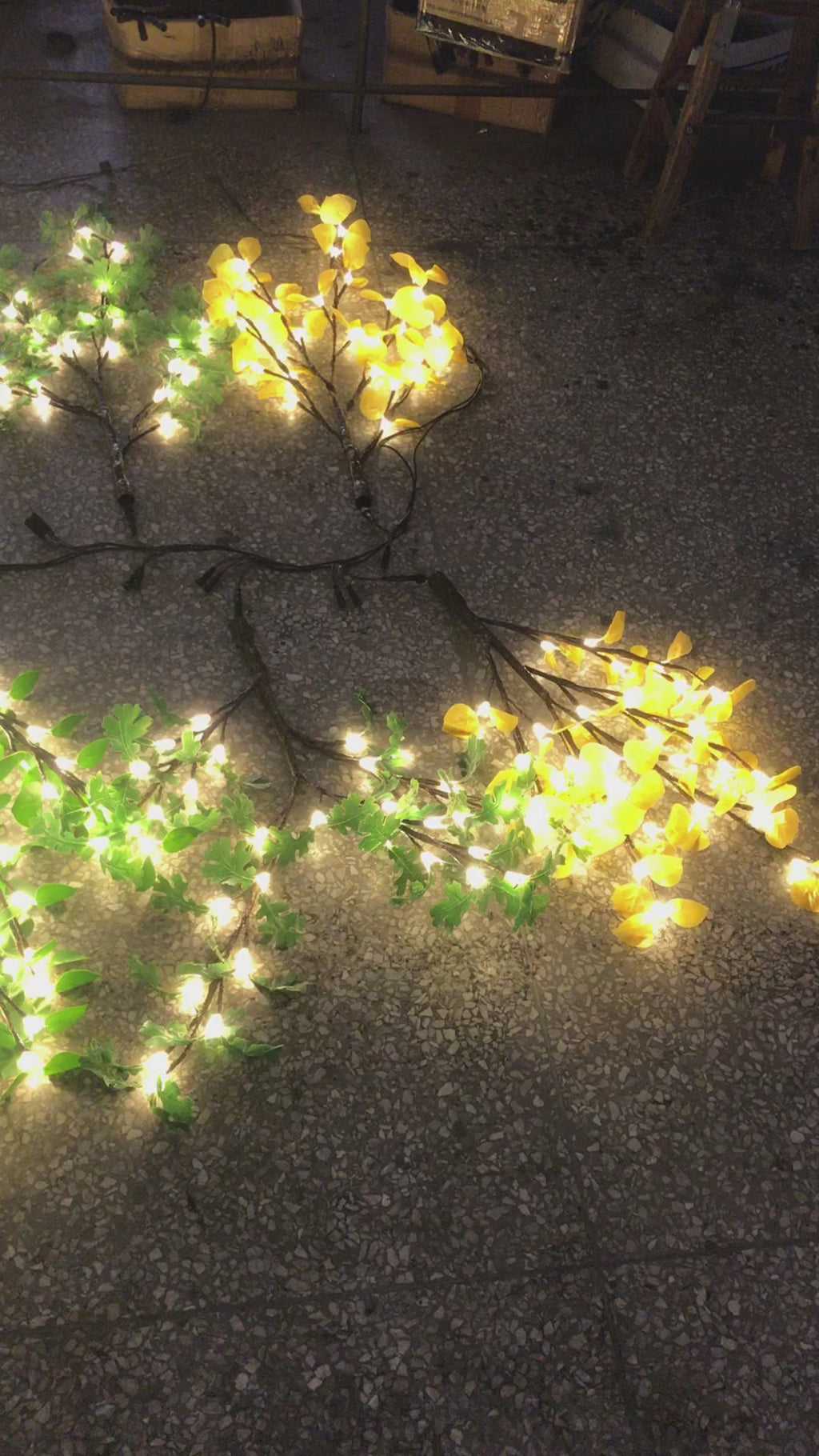 Simulation ginkgo leaves