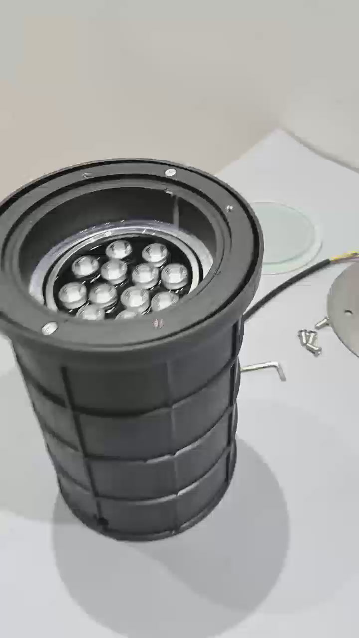 24V 12V Adjustable Angle IP68 Waterproof LED Underground Light in Ground Garden Path Floor Buried Yard Spot Landscape