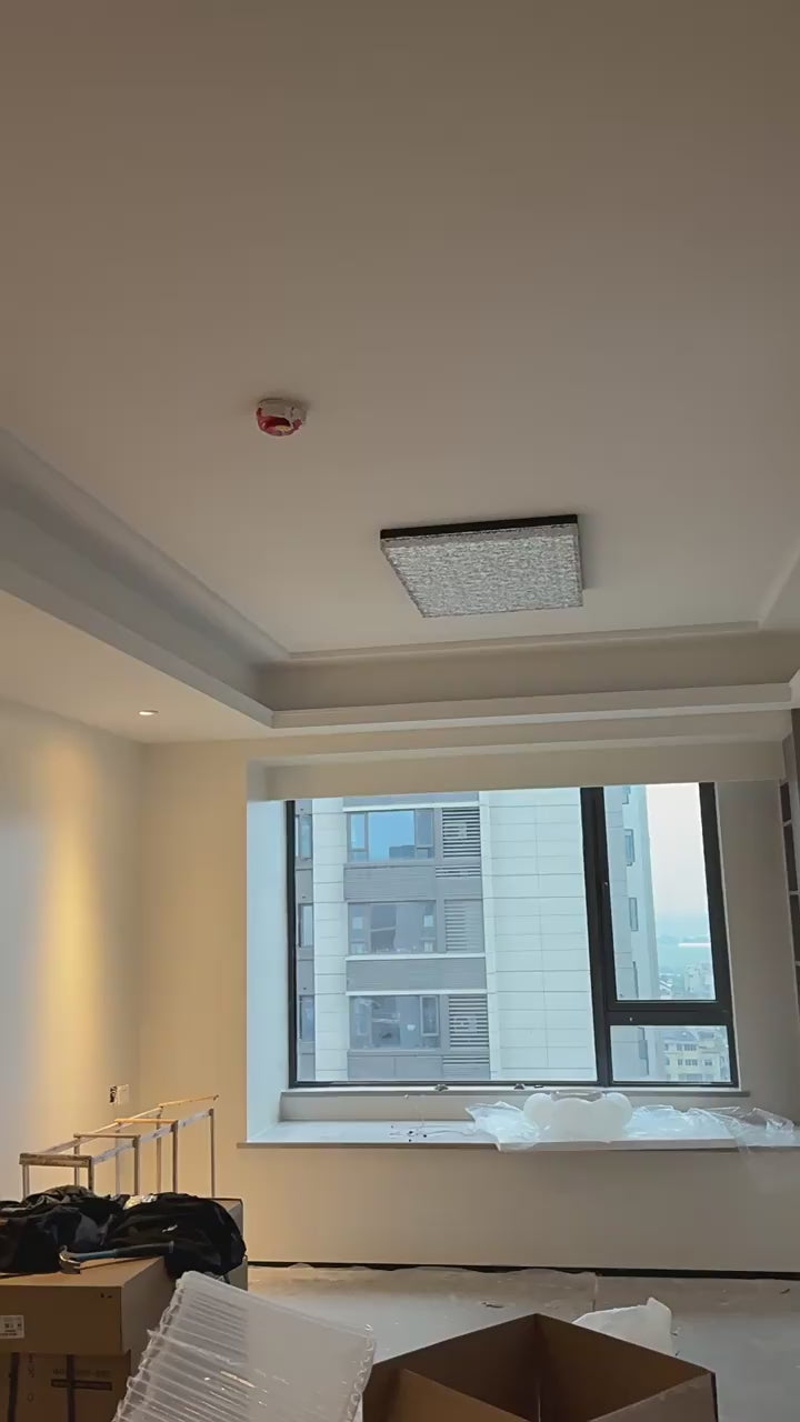 Rectangular Round LED Resin Flat Light Ceiling Light Chandelier