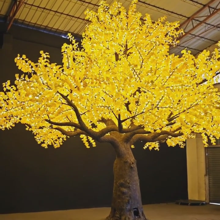 LED super high simulation ginkgo tree light,Height: 6m(20ft)