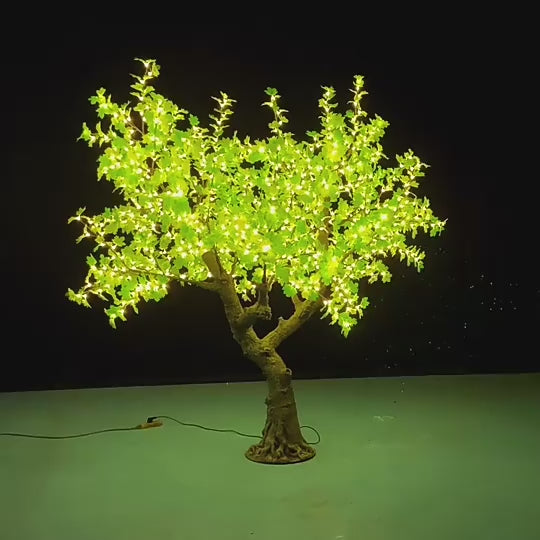 LED super high simulation maple leaf tree light,Height: 2.5m(8.2ft)