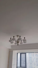 Load and play video in Gallery viewer, 5 8 Lamp head Large chandelier glass chandelier
