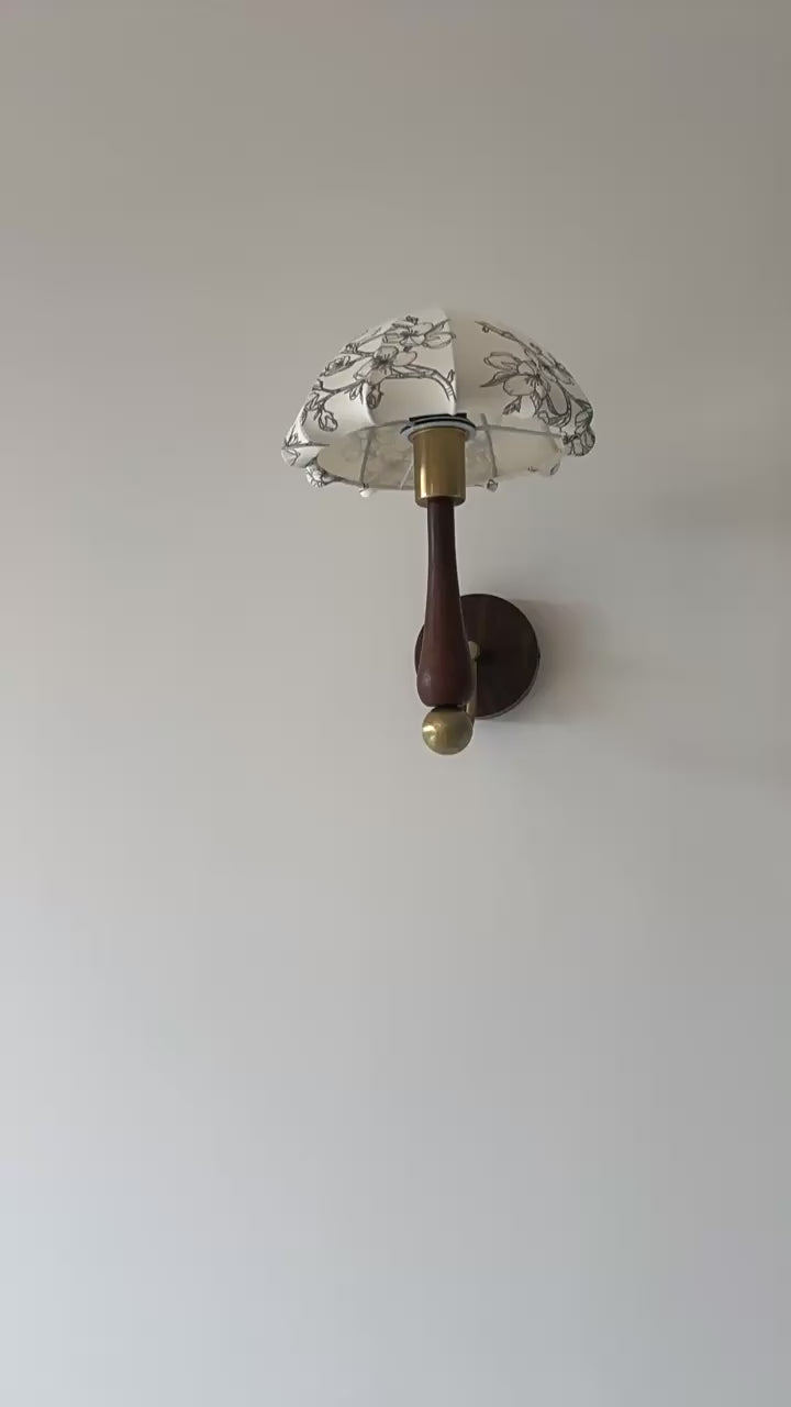 Vintage fabric wall lamp room pendant light