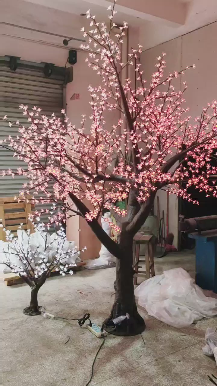RGBW LED Super High Simulation Cherry Blossom Tree Light 2.8m 1680 LEDs