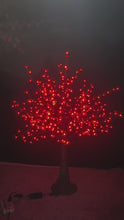 Load and play video in Gallery viewer, LED high Simulation Cherry Blossoms Tree lights,Height: 1.5m(5ft)
