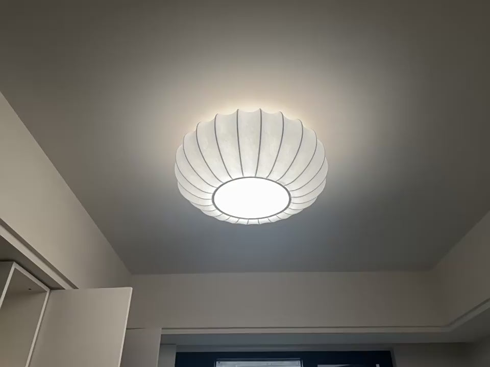 LED ceiling lamp silk Japanese style lamp new style