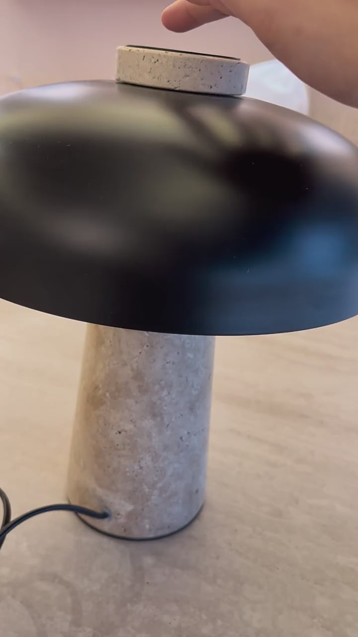 Mushroom desk lamp creative bedside lamp stone