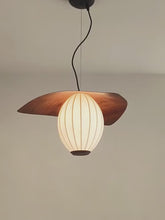 Load and play video in Gallery viewer, Restaurant chandelier walnut color 2025 new design dining table lamp
