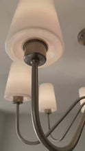 Load and play video in Gallery viewer, Living room chandelier 6 lamps 8 lamps 4 lamps glass lampshade headlight
