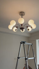 Load and play video in Gallery viewer, 8 light round chandelier restaurant living room room glass ball lamp
