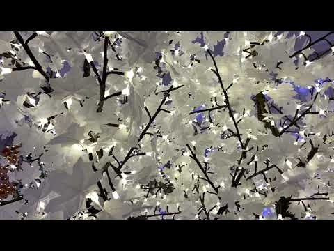 Outdoor LED Maple Tree Decoration – realistic maple leaf petals, for Christmas and holiday display by gtreelights.com