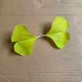 Detail photo of green simulation ginkgo leaves for RGBW LED ginkgo tree light, outdoor decor