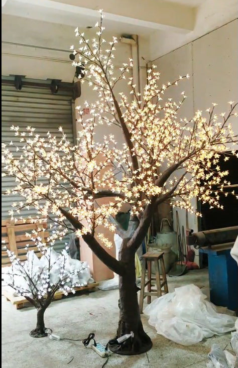 2.8m RGBW LED high simulation cherry blossom tree light with warm white lighting effect
