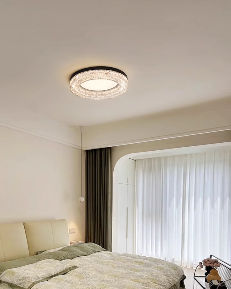 Pure copper acrylic round ceiling lamp