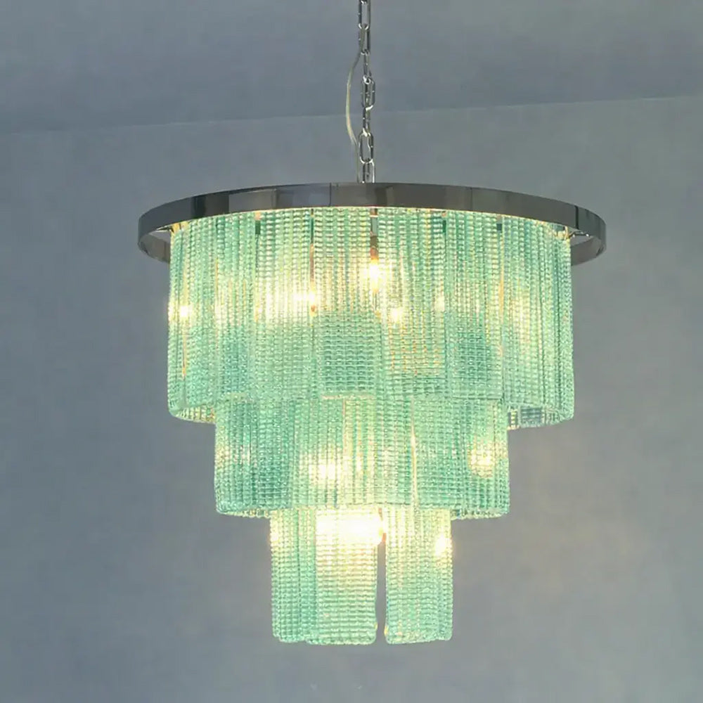 Sea Green Murano Glass Sputnik designer living room chandelier dining room hotel lamp