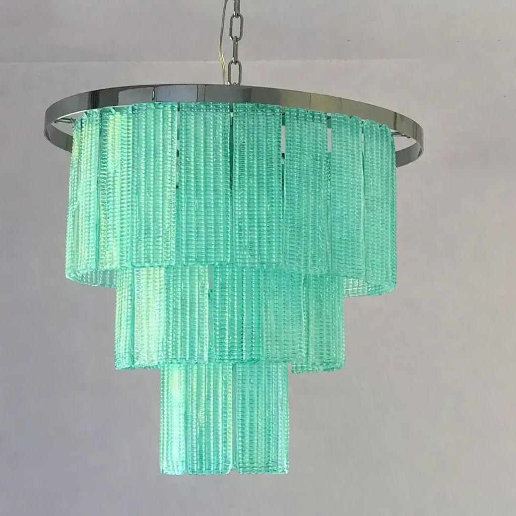 Sea Green Murano Glass Sputnik designer living room chandelier dining room hotel lamp