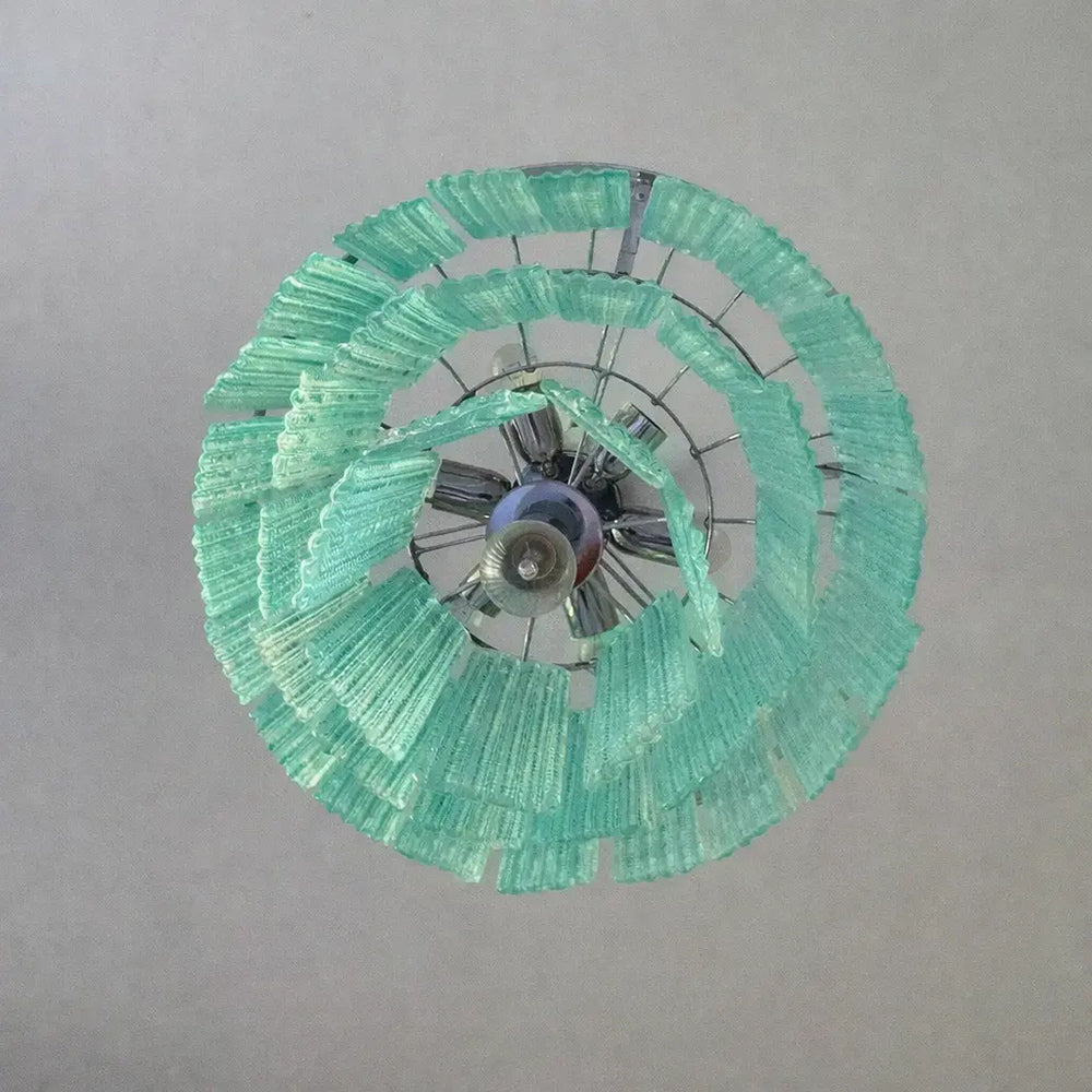 Sea Green Murano Glass Sputnik designer living room chandelier dining room hotel lamp