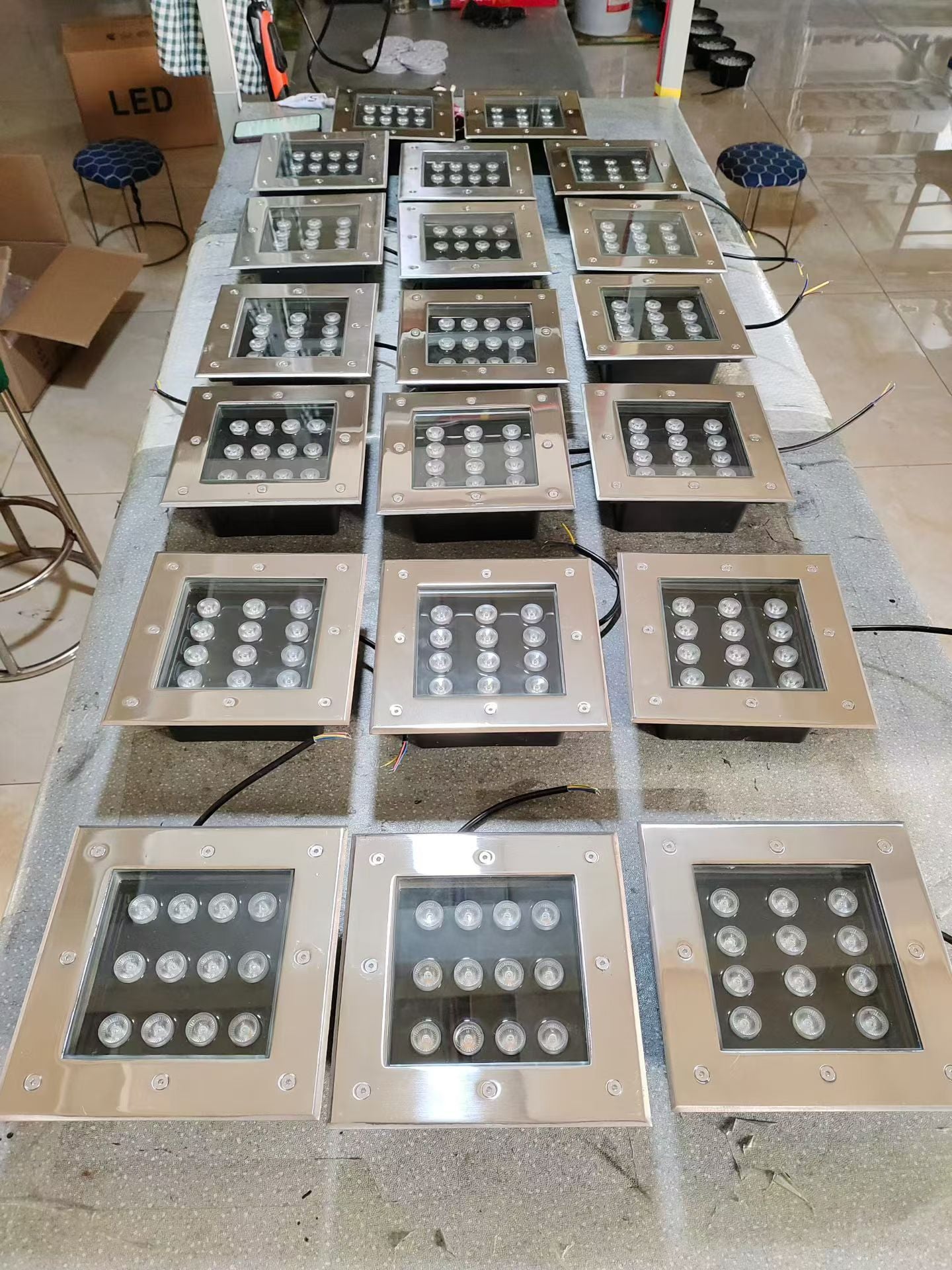 3W-18W Square IP68 LED Underground Light In-Ground Garden Path Floor Buried Yard Landscape