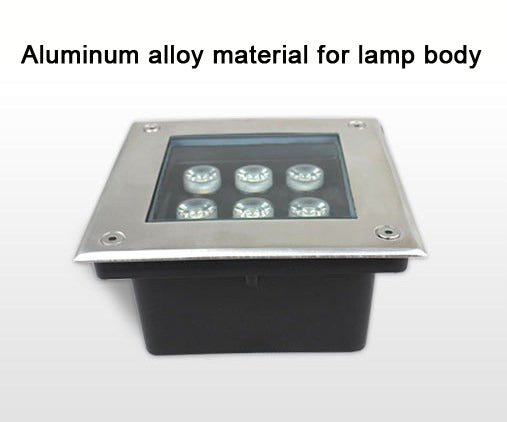 Square LED underground light aluminum alloy lamp body