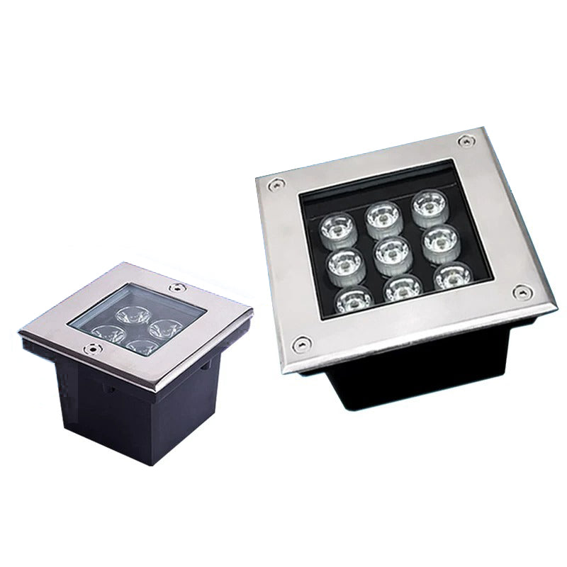 Square IP68 LED underground light stainless steel in-ground landscape light