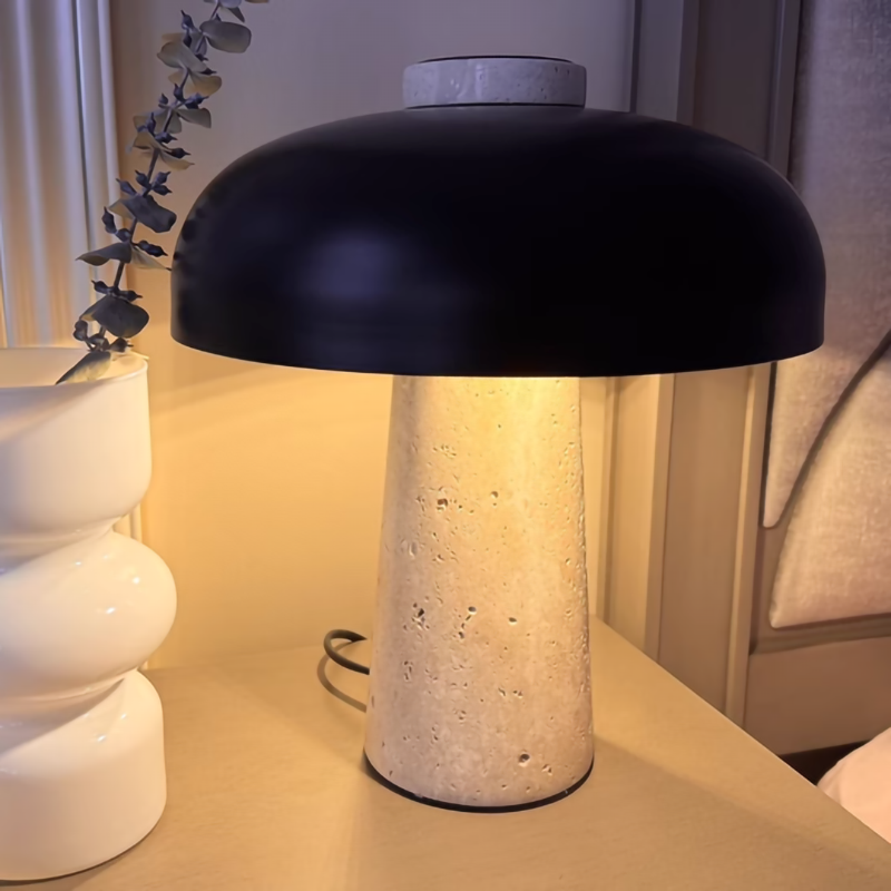 Mushroom desk lamp creative bedside lamp stone
