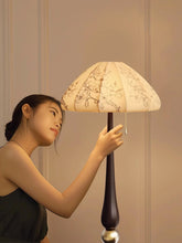 Load image into Gallery viewer, Vintage fabric desk lamp room floor lamp
