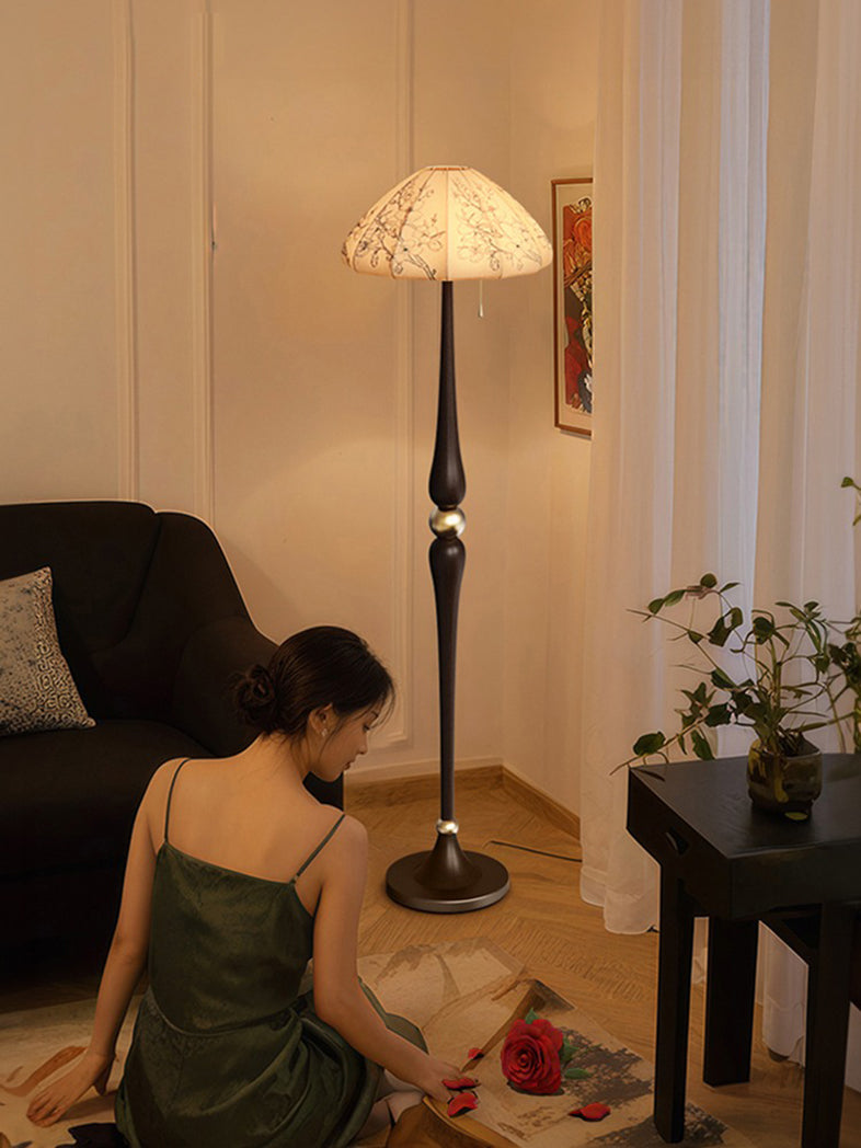 Vintage fabric desk lamp room floor lamp