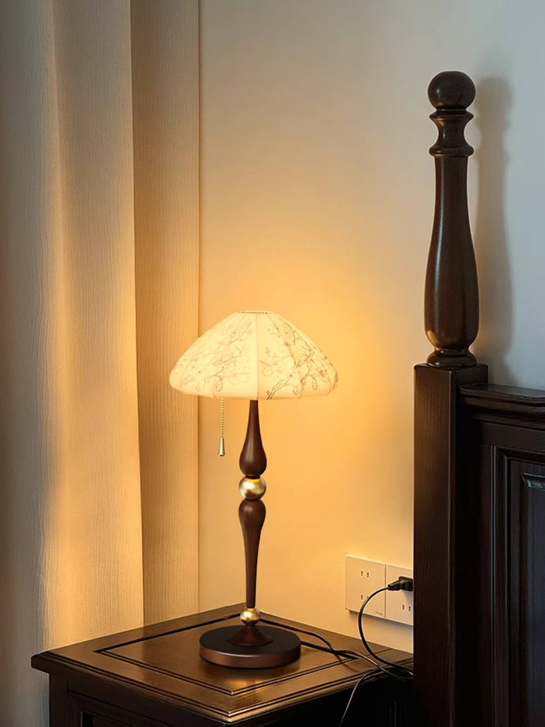 Vintage fabric desk lamp room floor lamp