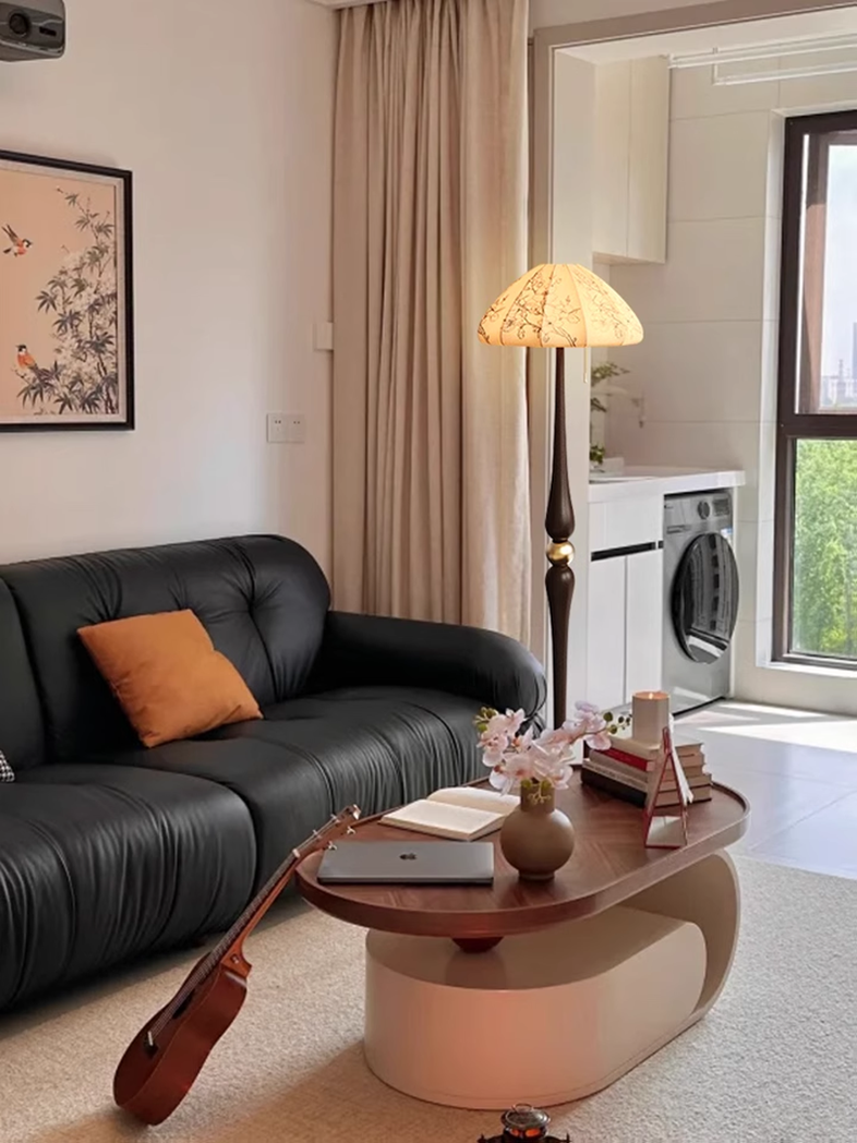 Vintage fabric desk lamp room floor lamp