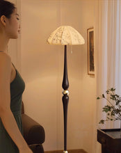 Load image into Gallery viewer, Vintage fabric desk lamp room floor lamp
