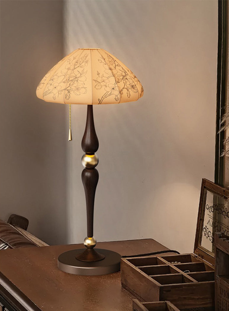 Vintage fabric desk lamp room floor lamp