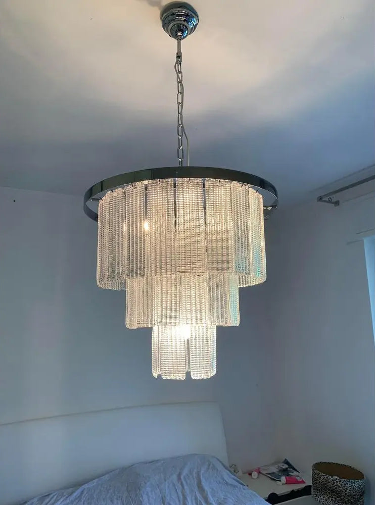 Transparent Murano Glass Sputnik designer living room chandelier dining room hotel lamp