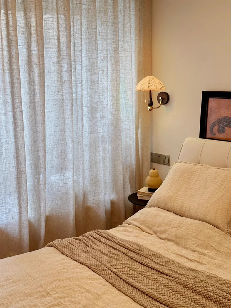 Vintage fabric wall lamp room pendant light