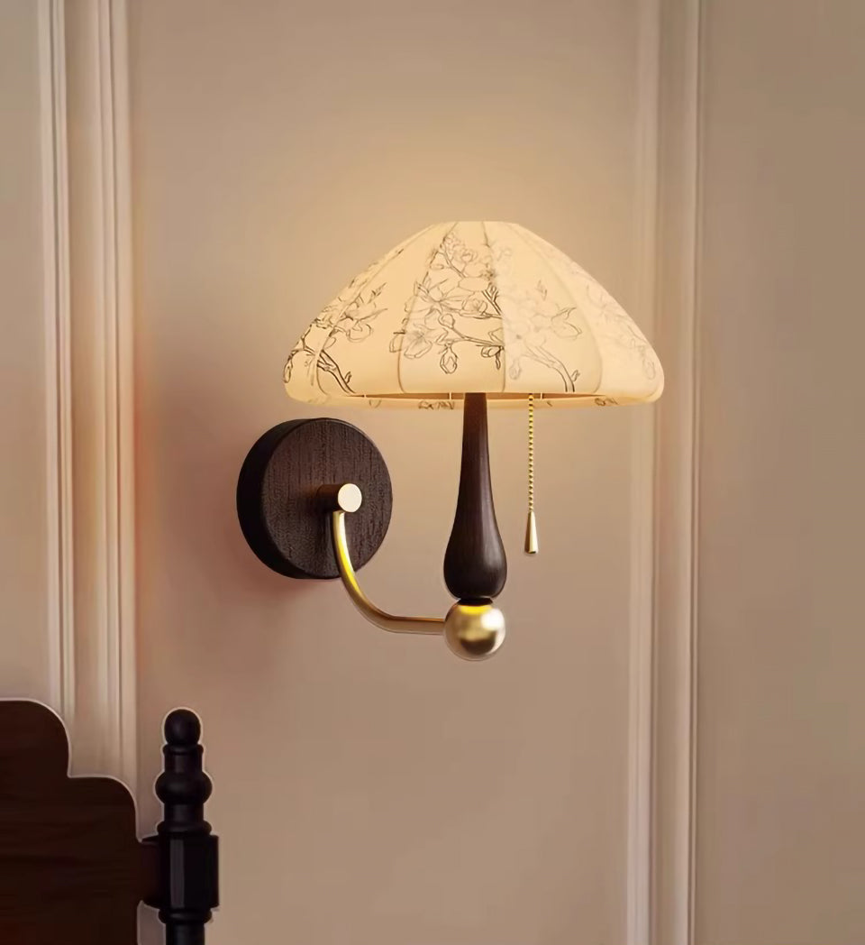 Vintage fabric wall lamp room pendant light